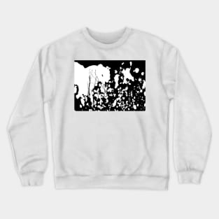 Abstract Black and White Rorschach Crewneck Sweatshirt